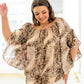 Desert Romance Animal Print Blouse
