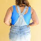 Devon Distressed Shortalls