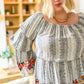 Don't Tempt Me Embroidered Blouse