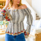 Don't Tempt Me Embroidered Blouse