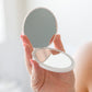 Double Take LED Compact Mirror in White