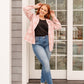 Dressed in Plaid Blazer In Pink