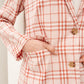 Dressed in Plaid Blazer In Pink