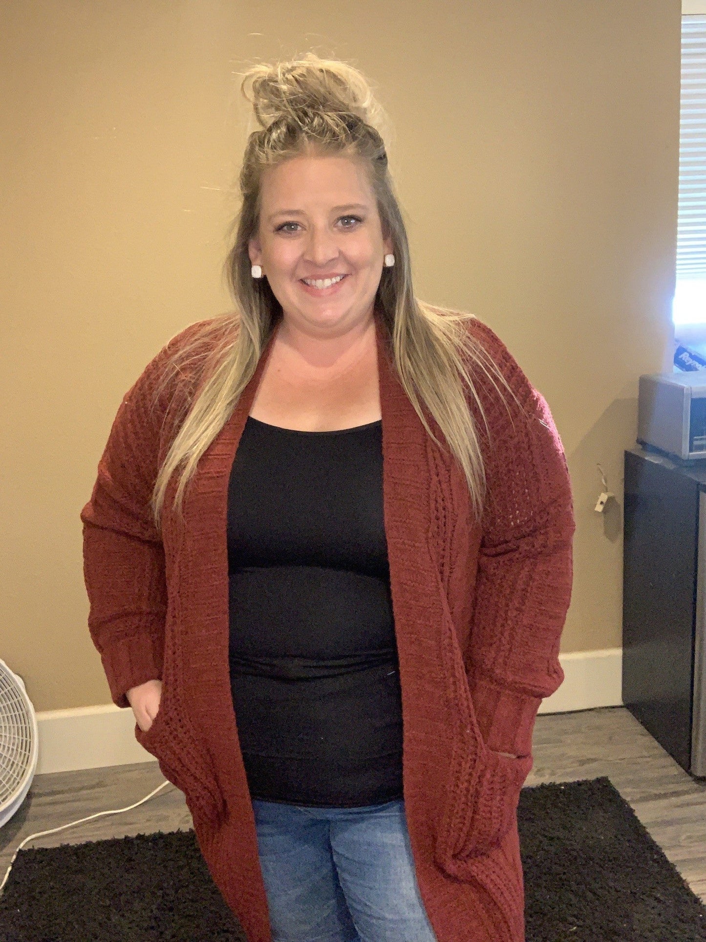 Twisted Knitted Cardigan