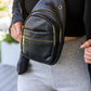 Effortlessly Chic Sling Bag In Black