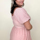 Haptics Babydoll Puff Short Sleeve Eyelet Top