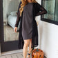 Everyday Favorite Ribbed Knit Dress in Black