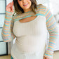 Evidently Extra Peekaboo Cut Out Top