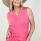Zenana Solid Sleeveless Harem Jumpsuit