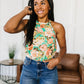 Fiddle Dee Dee Floral Halter Top