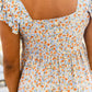 Floral Feels Flutter Sleeve Babydoll Blouse