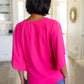 Forever Fine V-Neck Flounce Sleeve Blouse