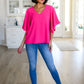 Forever Fine V-Neck Flounce Sleeve Blouse