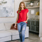 For the Love Twist Front Top