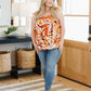 Francesca Embroidered Top in Rust