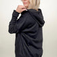 Batwing Sleeve Buttoned Hoodie with Pockets