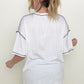White Round Neck Short Sleeve T-Shirt