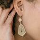 Geo Dangle Hook Earrings