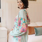 Get Started Floral Color Block Hoodie