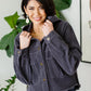 Give Me More Corduroy Jacket in Charcoal