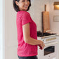 Glimmering Night Sequin Top in Hot Pink