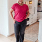 Glimmering Night Sequin Top in Hot Pink