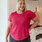 Glimmering Night Sequin Top in Hot Pink