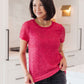 Glimmering Night Sequin Top in Hot Pink