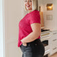 Glimmering Night Sequin Top in Hot Pink