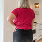 Glimmering Night Sequin Top in Hot Pink