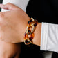 Gold & Tortoise Chunky Chain Bracelet