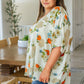 Good Morning Floral V-Neck Blouse