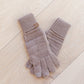 Got You Covered Knit Gloves In Taupe