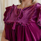 Velveteen Queen Blouse in Magenta