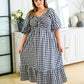 Greenville Gingham Midi Dress