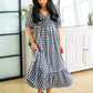 Greenville Gingham Midi Dress