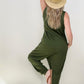Zenana Solid Sleeveless Harem Jumpsuit