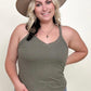 Zenana Ribbed Crop Cami