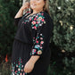 Happy To See You Floral Embroidered Dress