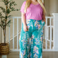 Hawaiiana Floral Print Pants