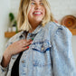 Hello Lovely Quarter Sleeve Denim Jacket
