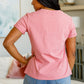Here For Fun Ruffle Front Pocket Tee