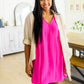 Here for a Moment V-Neck Dress