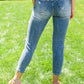 Hi-Rise Destroyed Slim Fit Jeans