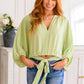 Hit Me Up Tie Detail Top