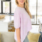 Hold Me Close Short Sleeve Top in Lavender