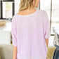 Hold Me Close Short Sleeve Top in Lavender