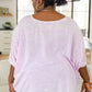 Hold Me Close Short Sleeve Top in Lavender