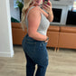 Whitney High Rise Distressed Wide Leg Crop Jeans
