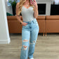 Ramona High Rise Rigid Magic Destroyed Straight Jeans